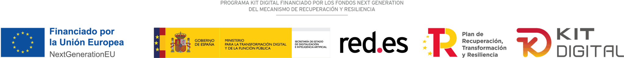 Financiado por la Unión Europea — NextGenerationEU. Plan de Recuperación, Red.es y Kit Digital